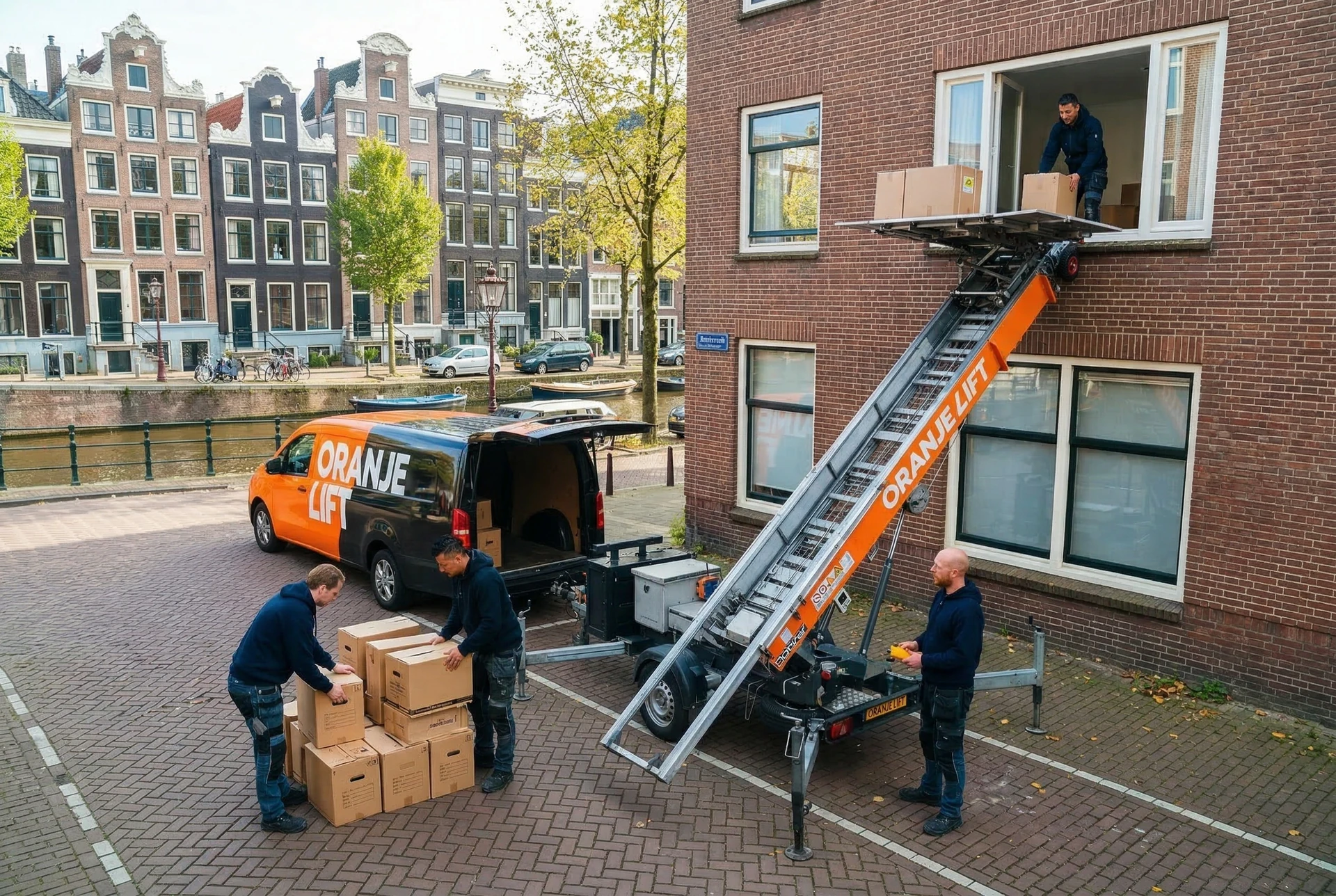 Verhuislift bij appartement Bloemendaal